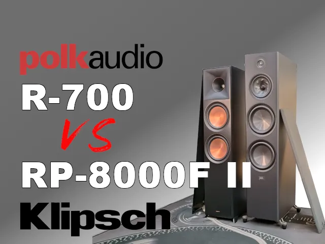 Polk R700 vs Klipsch RP-8000F II - Porównanie kolumn głośnikowych wagi ciężkiej